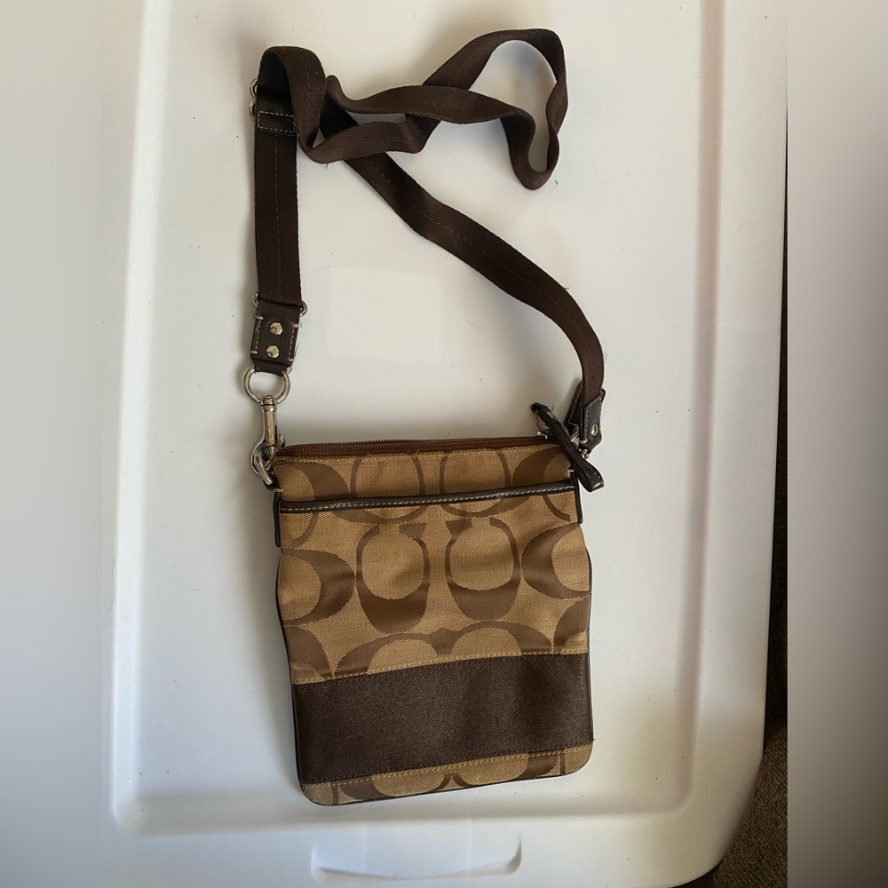 Over the shoulder coach purse